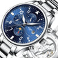 Automatic Mechanical Watch Steel Belt